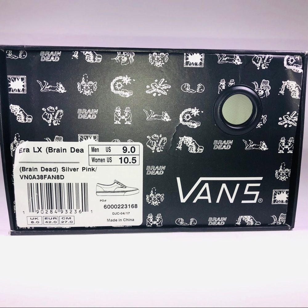 VANS Braindead Era LX Silver Pink Marshmallow Shoe - Picture 10 of 10